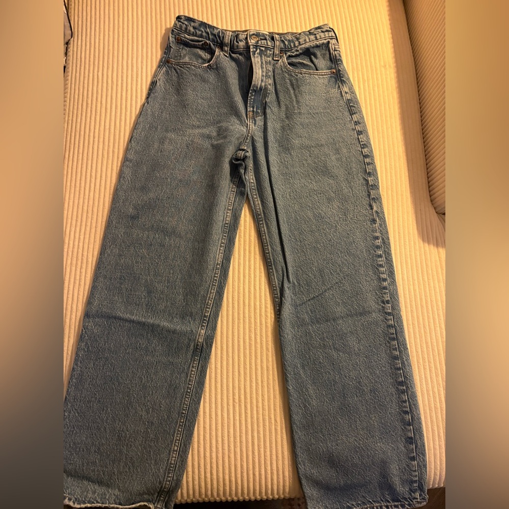 Abercrombie & Fitch Light Blue High-Rise Jeans